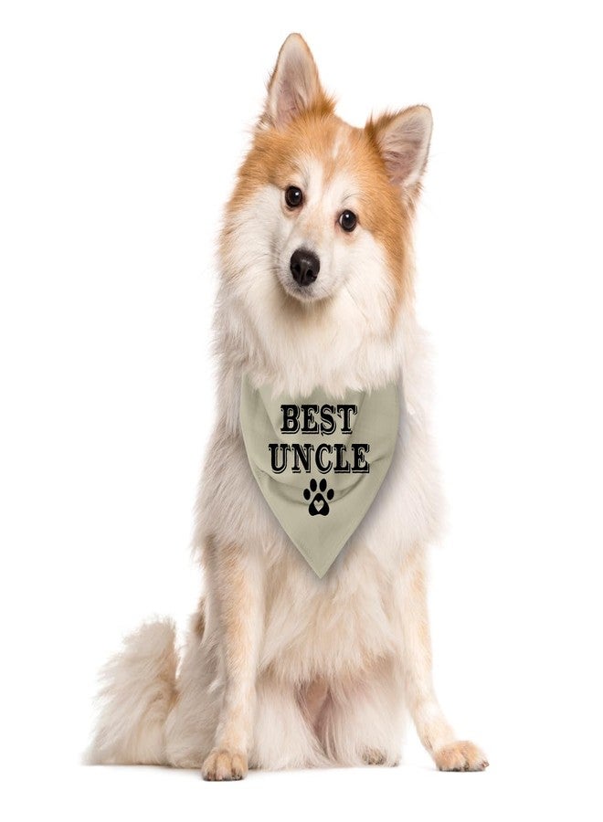 ZPPRJF Uncle Dog Apricot Gray Triangle Scarf - Funny Cute Dog Bandana for Small to Large Dogs (D26) - Image 2